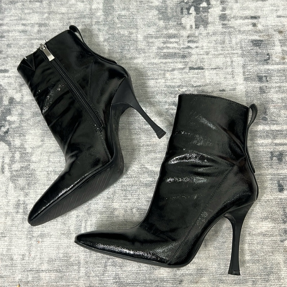 Zara Patent Booties